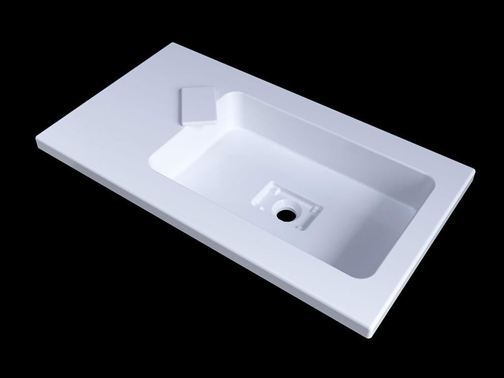 Умивальник накладний Status Vega Low 80 L White (685) - фото 5