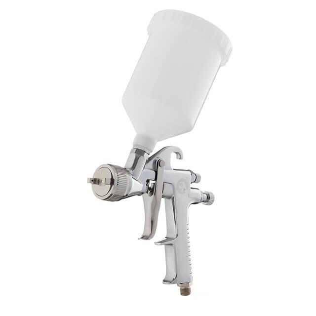 Фарбопульт пневматичний Intertool PT-0111 HP форсунка 1,4 мм верхній пластиковий бачок 600 мл 5 бар (1649552243)