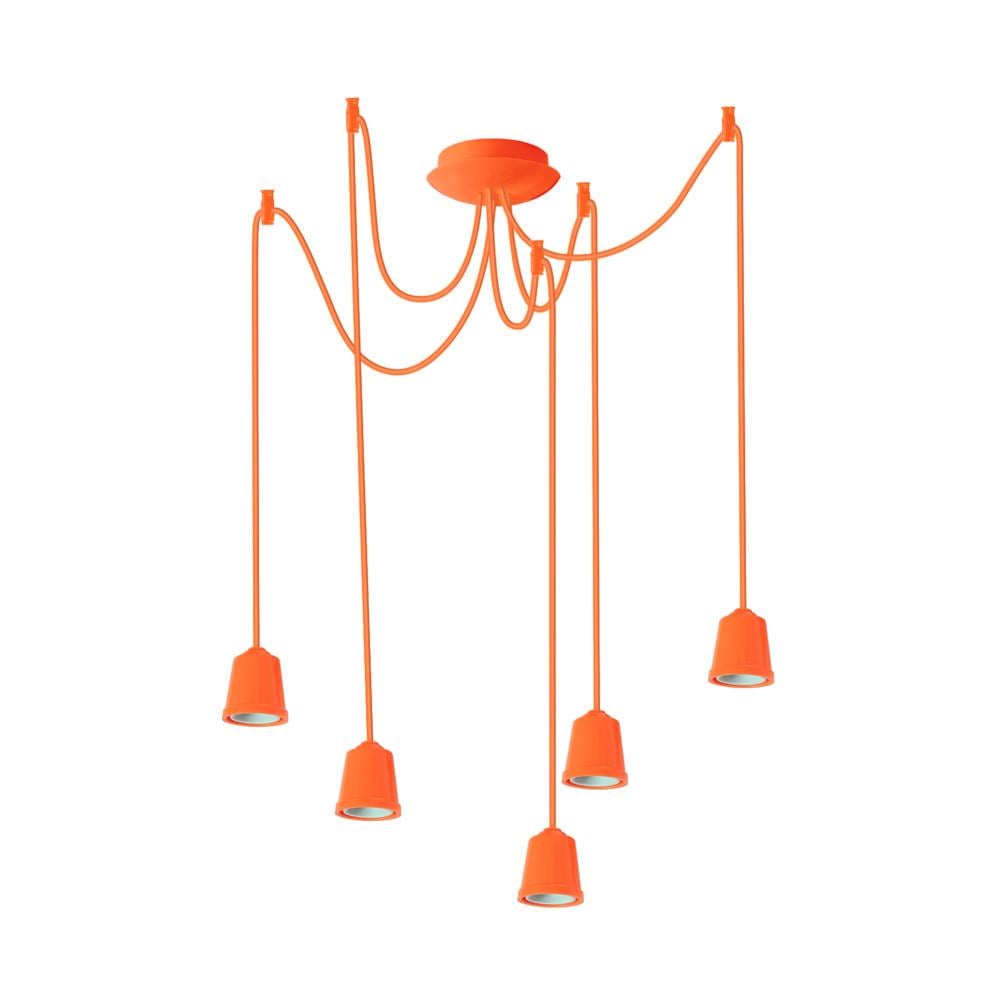 Підвісний світильник ERKA 525 стельовий 5xЕ27 2 м Помаранчевий (27551341) Підвісний світильник ERKA 525 стельовий 5xЕ27 2 м Помаранчевий (27551341)