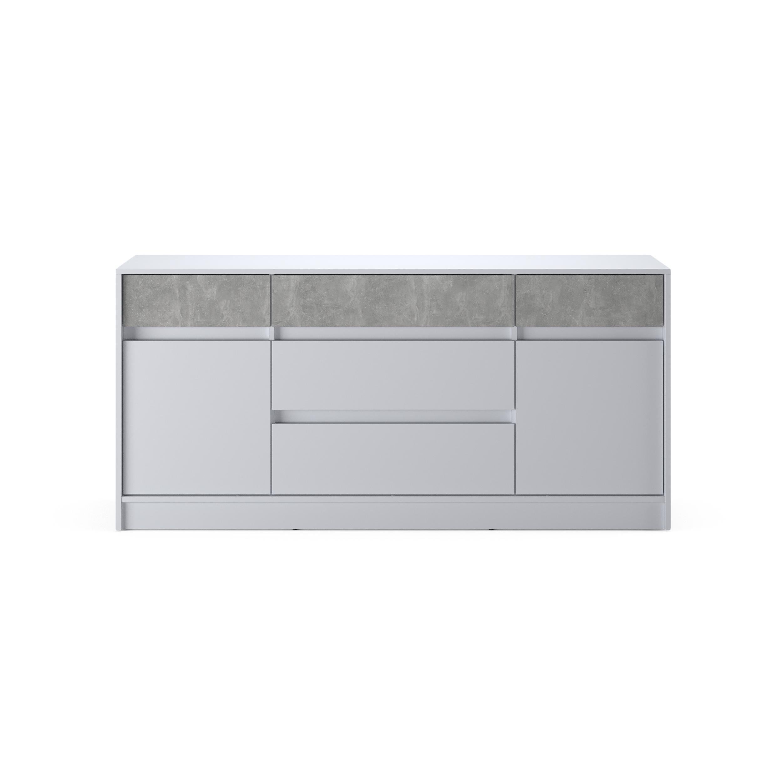 Комод Everest Style 1600 1602х754х390 мм Нимфея/Бетон (11486) Комод Everest Style 1600 1602х754х390 мм Нимфея/Бетон (11486)