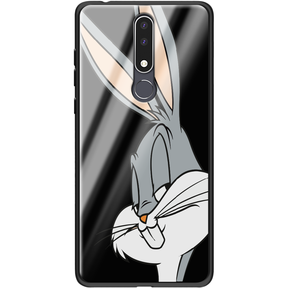 Чохол BoxFace Nokia 3.1 Plus Lucky Rabbit Чорний силікон зі склом (36116-bk81-37737)