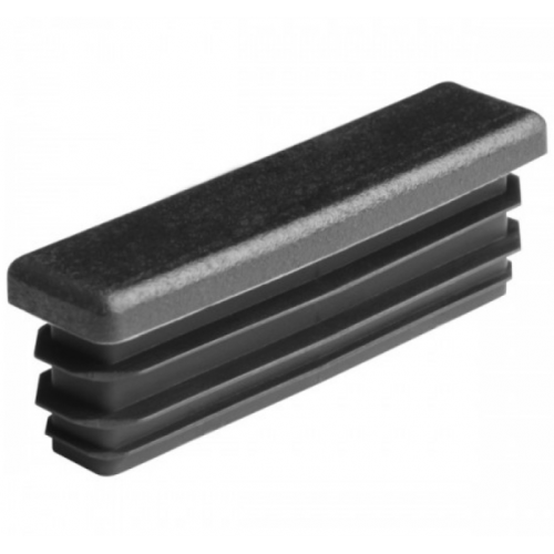 Заглушка прямоугольная Термопласт 10x60 мм Черный (713476)