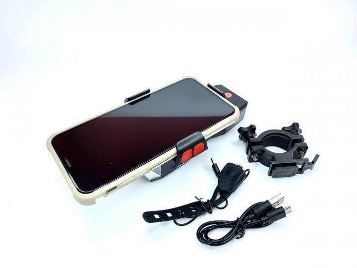 Велосипедный фонарь WD 424 аккумуляторный с держателем телефона и сигналом (30149902ER) - фото 5 Велосипедный фонарь WD 424 аккумуляторный с держателем телефона и сигналом (30149902ER) - фото 5