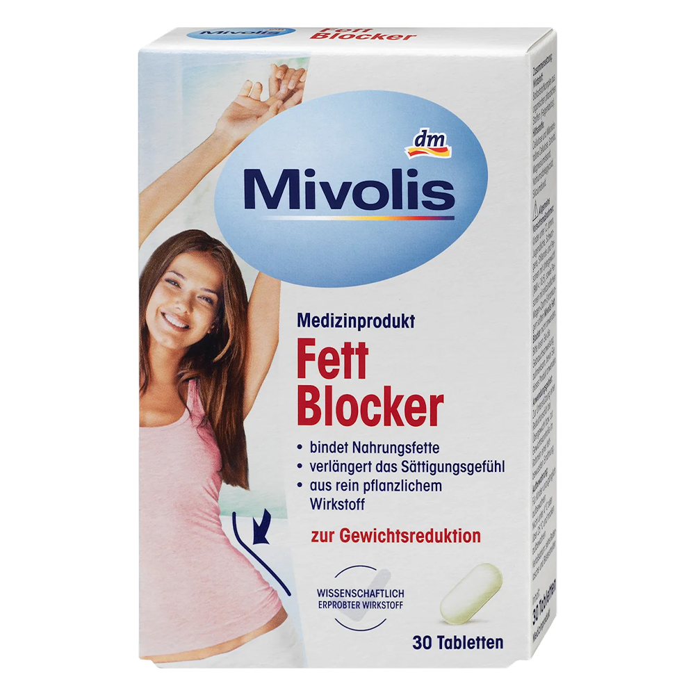 Таблетки для похудения и снижения веса DM Mivolis Feet Blocker Блокатор жира 30 таблеток (EPI-15102025-1317)