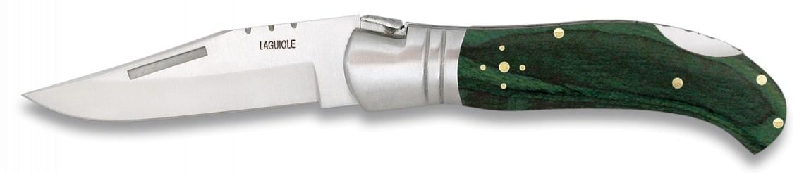 Туристический нож Laguiole Martinez Albainox Back Lock 85 мм 3Cr13Mov нержавеющая сталь Зеленый - фото 1