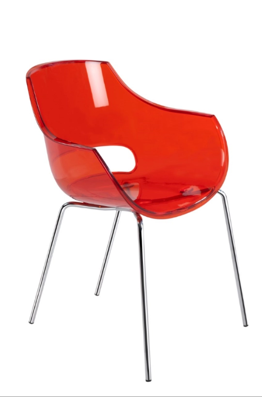 Кресло Litolan Papatya Opal Прозрачно-красный (DR001886)