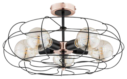 Люстра потолочная Alfa Lotos Miedz лофт (60192)