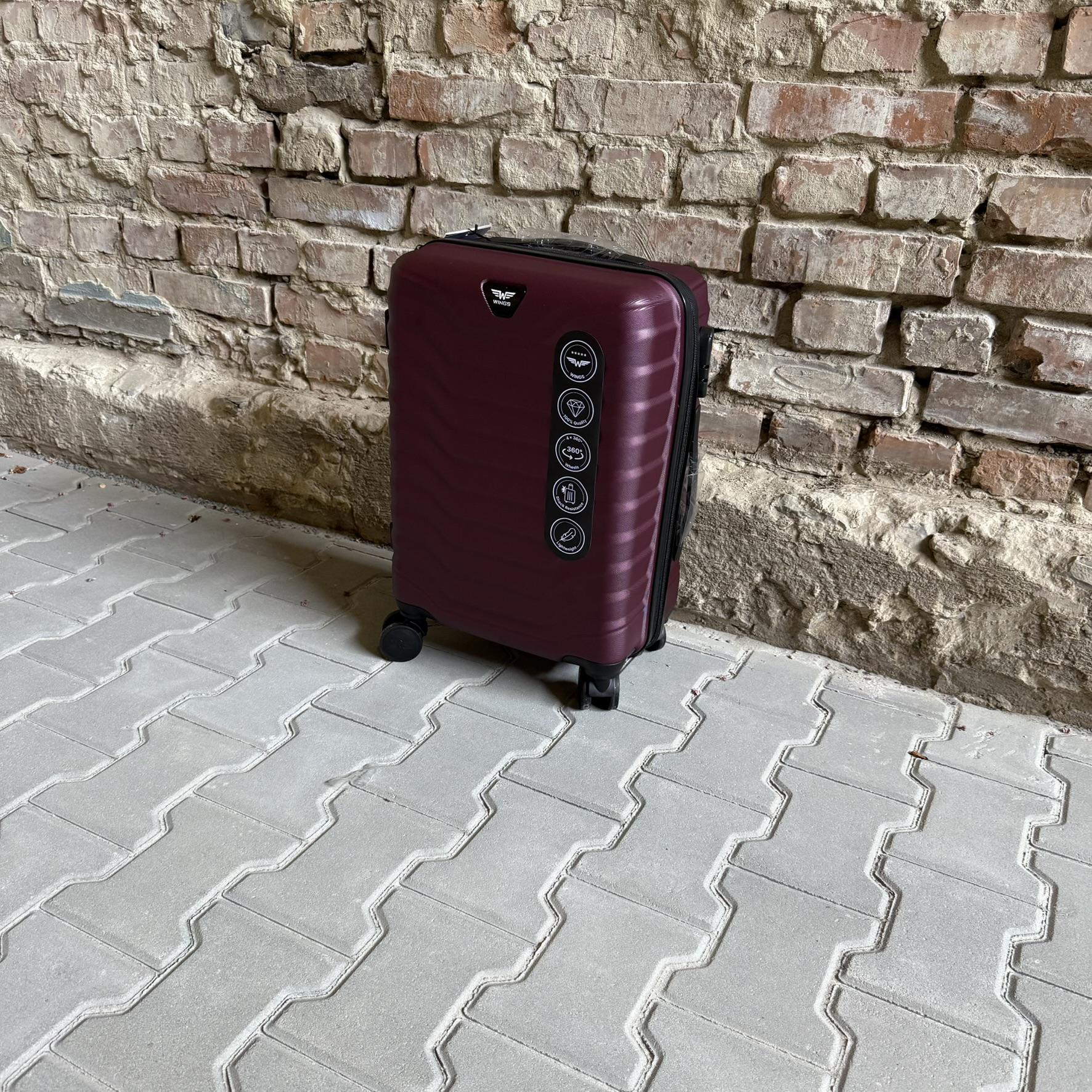 Валіза Wings PEA01 дорожня S Бордовий (26557631) - фото 4 Валіза Wings PEA01 дорожня S Бордовий (26557631) - фото 4