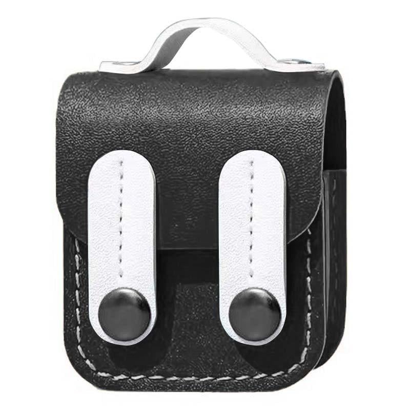 Футляр шкіряний Epik Briefcase для навушників AirPods 1/2 Black /White (00000075978_1)