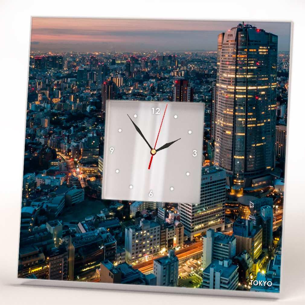 Часы настенные стильные WonderCloud Токио 260x260 мм (C04082)