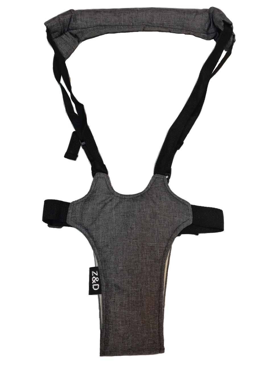 Вожжи детские Z&D лен Серый