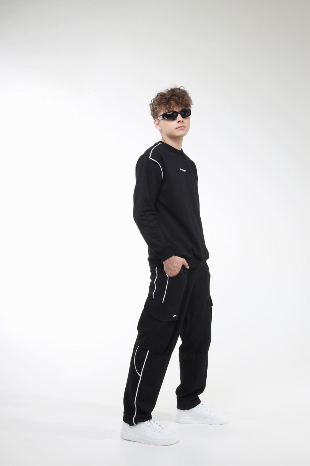 Джемпер для хлопчика NEWGEN Форвард 164 см Чорний (19445627) - фото 2 Джемпер для хлопчика NEWGEN Форвард 164 см Чорний (19445627) - фото 2