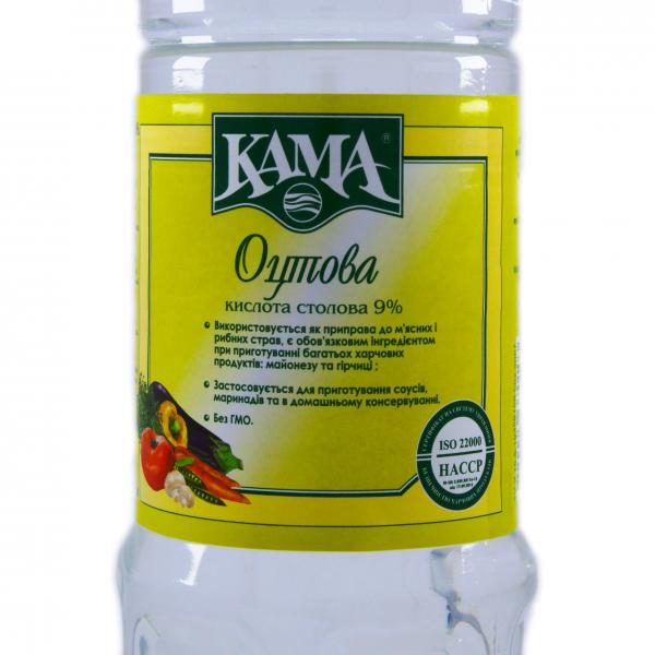 Уксус Кама Столовый 9% 1 л (МА96321) - фото 2 Уксус Кама Столовый 9% 1 л (МА96321) - фото 2