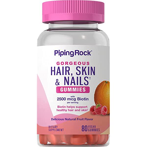 Витамины Piping Rock Hair Skin & Nails Gummies 80 Gummies