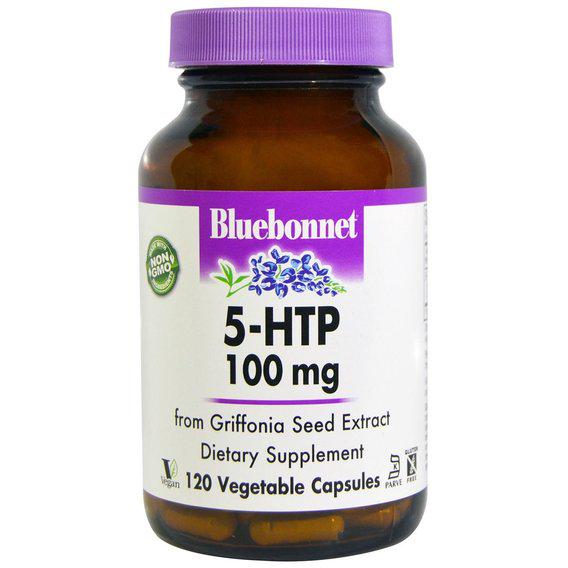 Тріптофан Bluebonnet Nutrition 5-HTP 100 мг 120 Veg Caps (BLB0053)