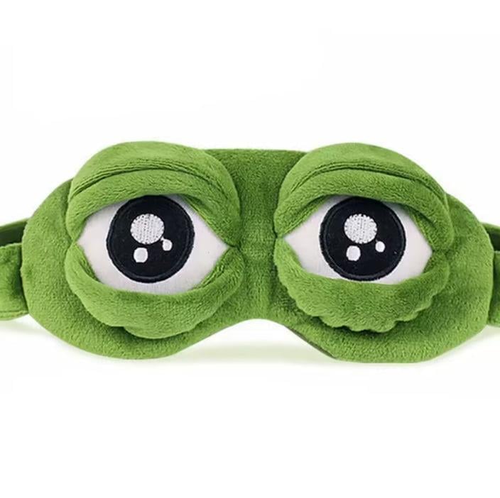 Маска для сну жабеня Пепе Зелений (MA689)