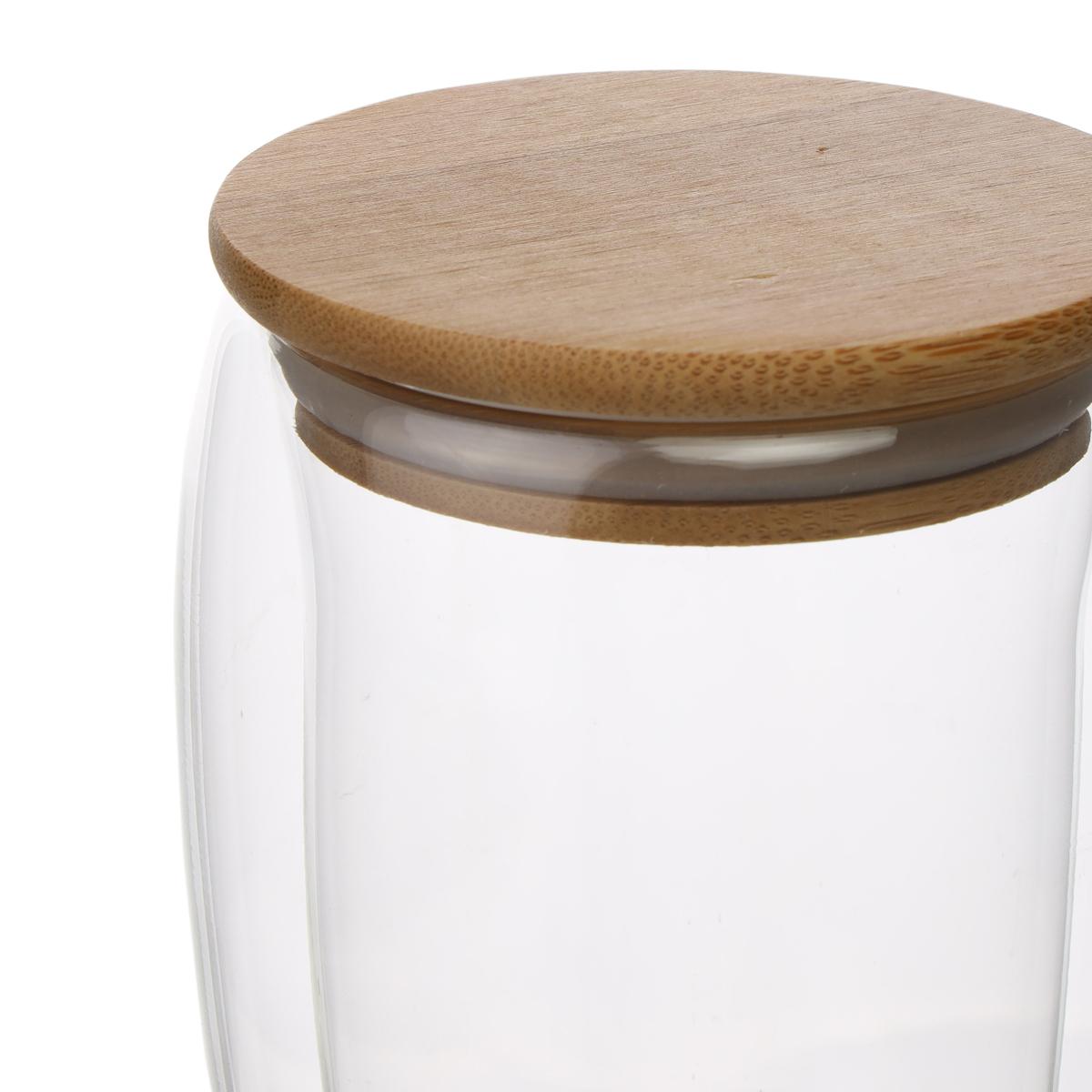 Склянка з подвійними стінками Elisey з кришкою 450 мл (8905-005) - фото 2