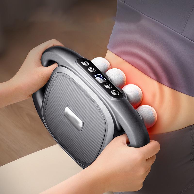 Вибромассажер Massage Gun с 8 головками перкуссионный для тела и мышц на аккумуляторе (FG8HEAD) - фото 4