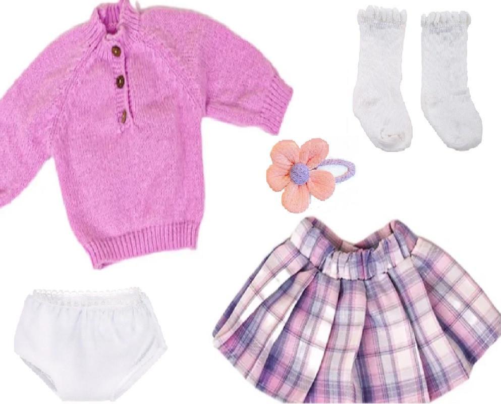 Одяг для ляльки Реборн 55-60 см з 5 предметів (2036727236)