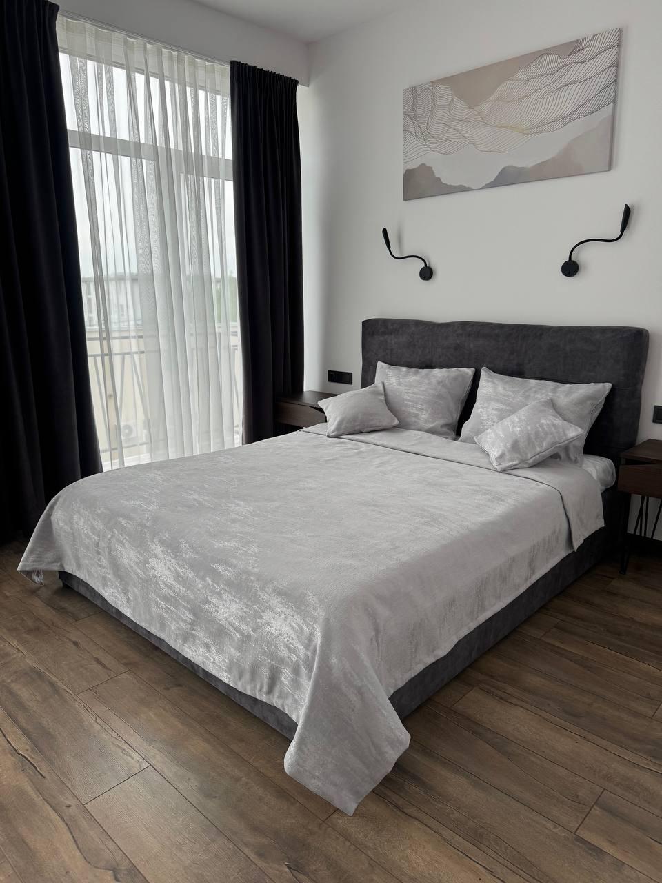 Покрывало Мрамор 200х250 см Серый (22000-8-200х250cm) - фото 4