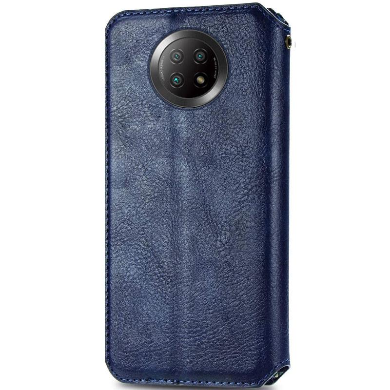 Чехол-книжка кожаный GETMAN Cubic (PU) для Xiaomi Redmi Note 9 5G Синий (159835) - фото 3 Чехол-книжка кожаный GETMAN Cubic (PU) для Xiaomi Redmi Note 9 5G Синий (159835) - фото 3