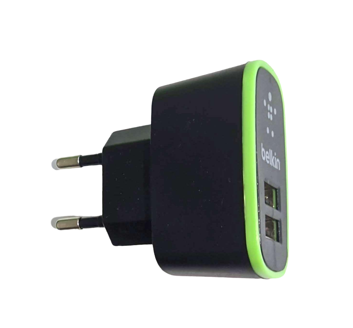 ᐉ Сетевое зарядное устройство USB Belkin 2 USB 2100 mAh (000022414) •  Купить в Киеве, Украине • Лучшая цена в Эпицентр