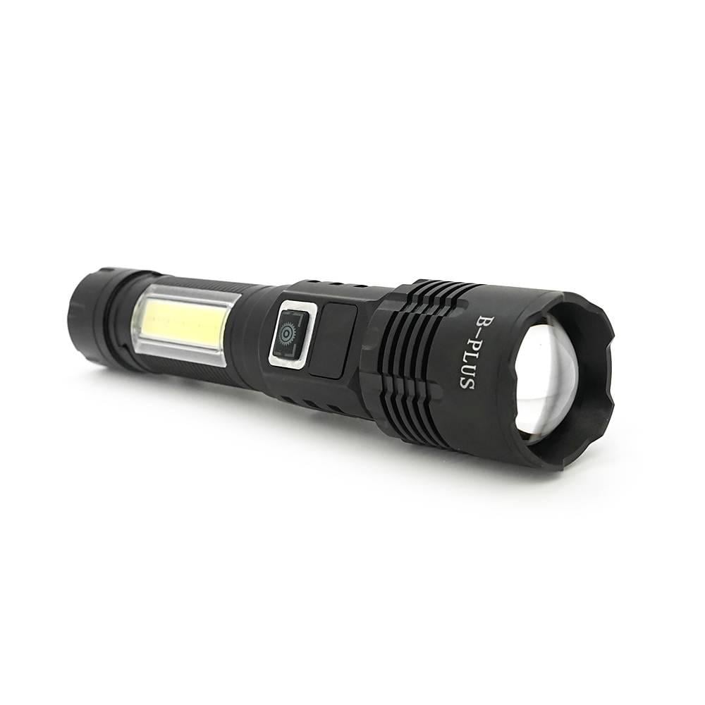 Ліхтарик BP-C18 P50 Zoom 1/2 режими корпус метал магніт акумулятор 18650 індикація заряду USB кабель (38741)