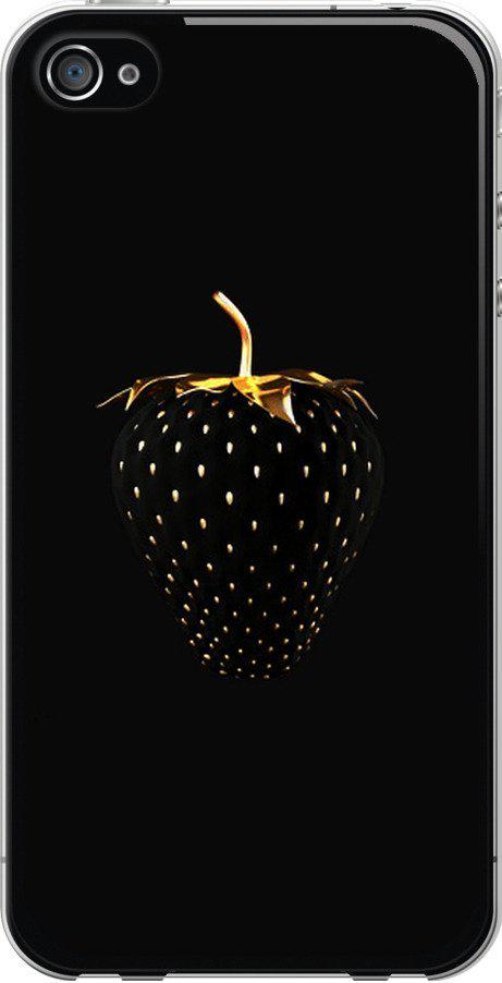 Чехол на iPhone 4s Черная клубника (3585t-12-42517)