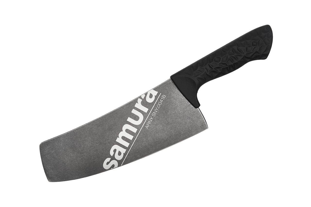Топор кухонный Samura Модерн 58 HRC ARNY SNY-0041B из нержавеющей стали 337х82х22 мм 209 мм Черный Топор кухонный Samura Модерн 58 HRC ARNY SNY-0041B из нержавеющей стали 337х82х22 мм 209 мм Черный