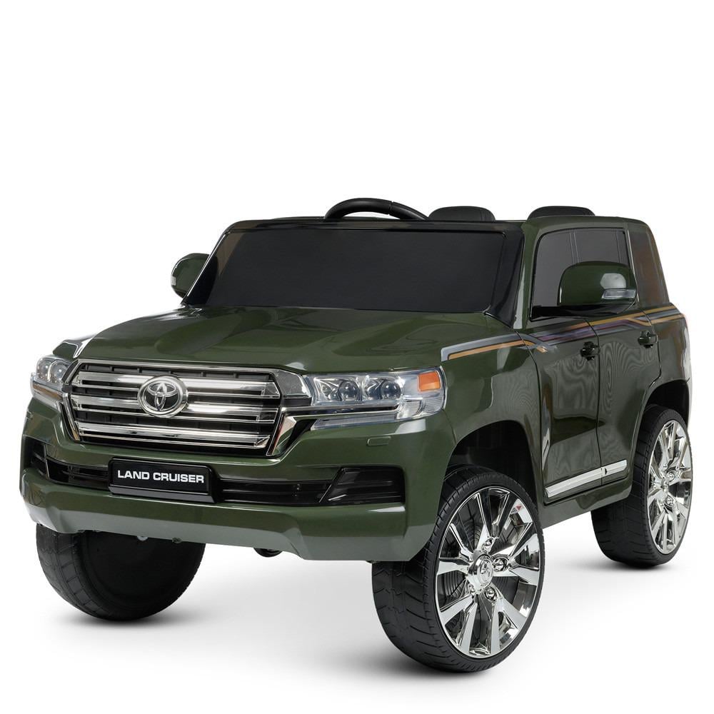 Детский электромобиль Bambi Racer Toyota Land Cruiser J2022EBLR-10 джип со светом Хаки (13936421) - фото 1