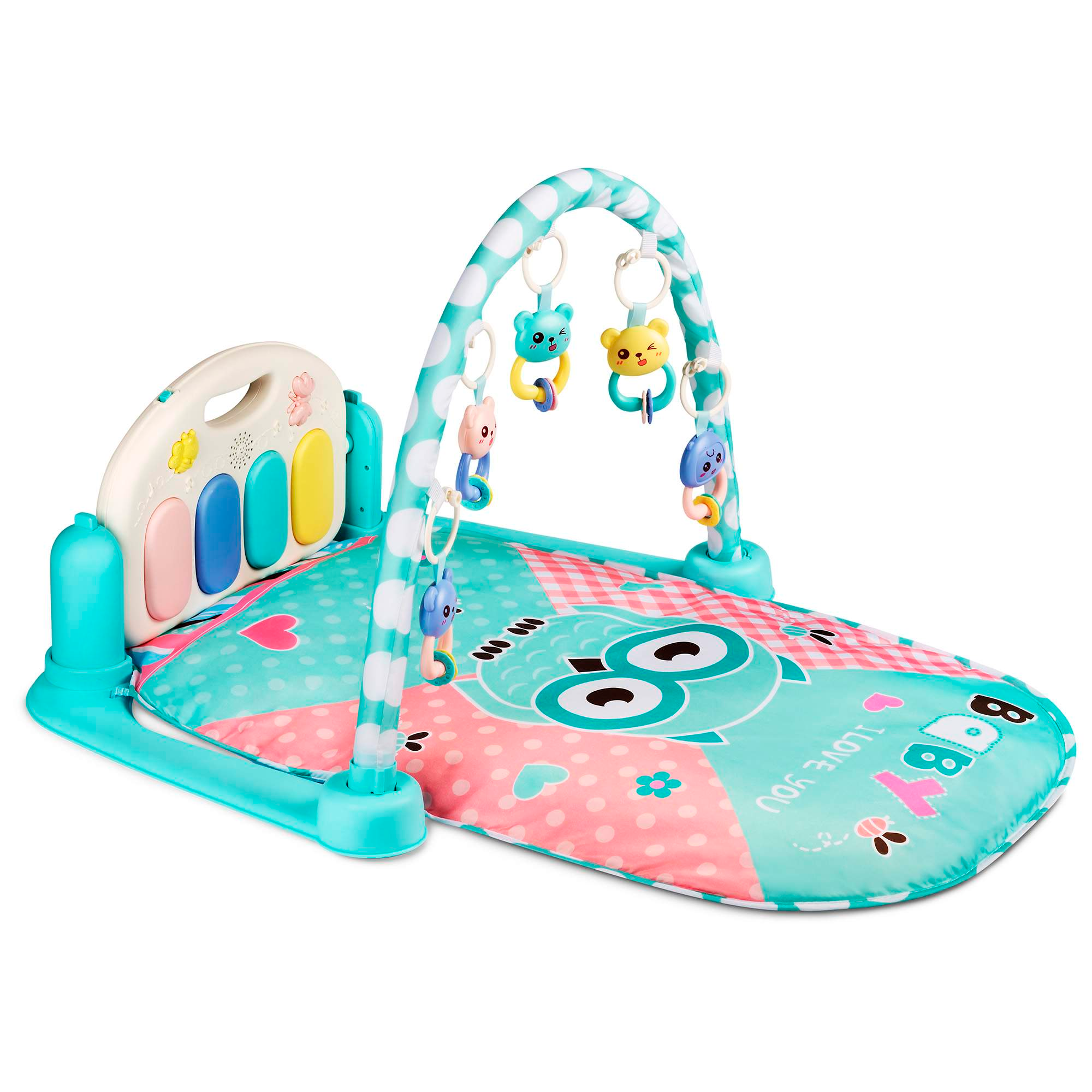 Коврик игровой развивающий Bambi с пианино 82х50 см Голубой (63-75-9905AB)