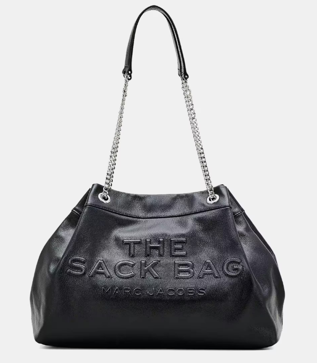 Женская сумка кожаная Marc Jacobs The Large Chain Sack Bag Черный