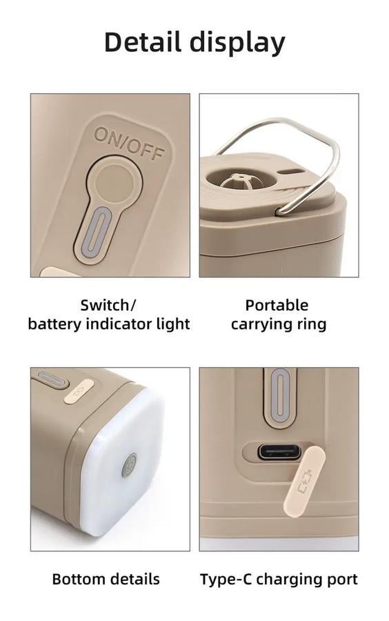 Насос туристический аккумуляторный с фонариком и набором насадок Койот (27617557) - фото 2 Насос туристический аккумуляторный с фонариком и набором насадок Койот (27617557) - фото 2