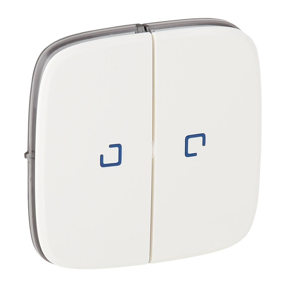 Клавиша двухклавишного выключателя Valena Allure с подсветкой Белый (755225)