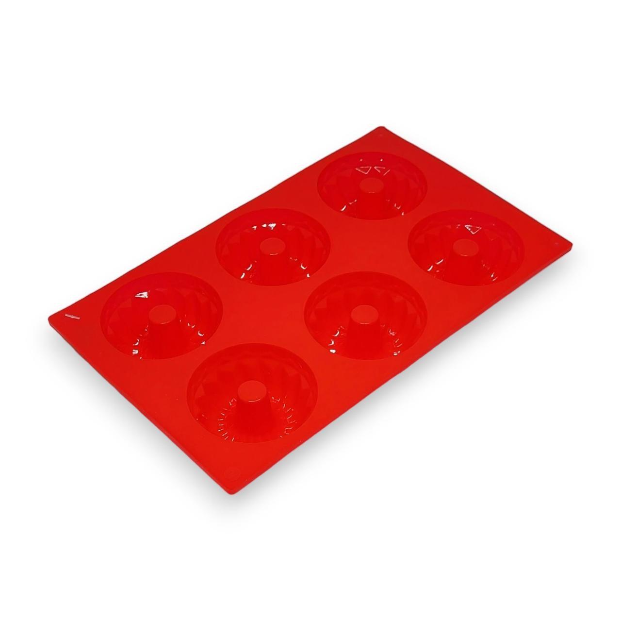 Форма для маффинов с втулкой Profsil 6в1 силиконовая Красный (204701-чер) - фото 3 Форма для маффинов с втулкой Profsil 6в1 силиконовая Красный (204701-чер) - фото 3