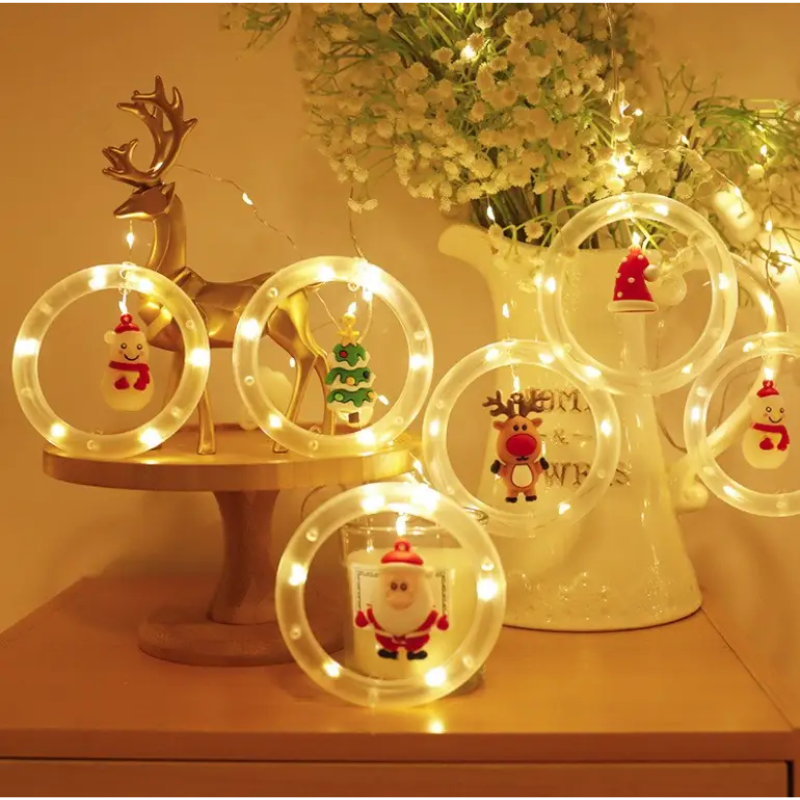 Гирлянда-штора Фигурки в кругу USB с пультом 3 м Теплый белый (2392341041) Гирлянда-штора Фигурки в кругу USB с пультом 3 м Теплый белый (2392341041)