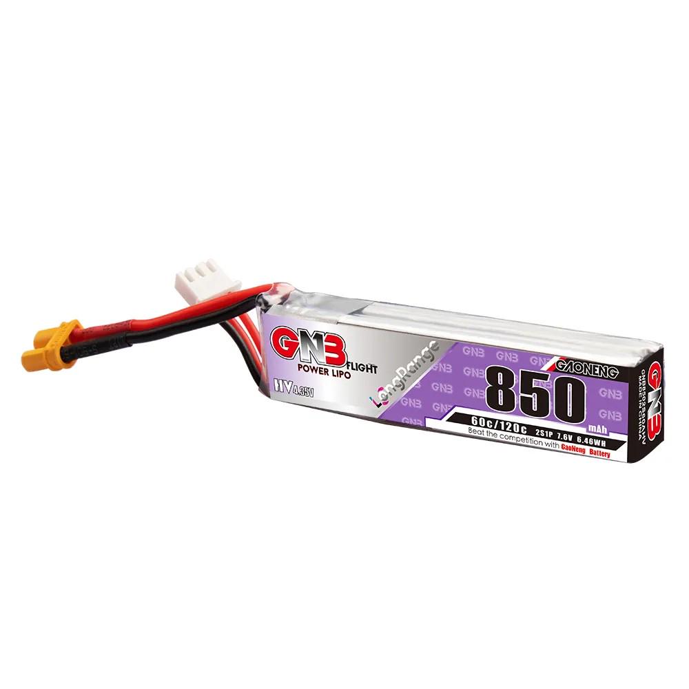 Батарея GNB 2S 850 mAh 7,6V 60C/120C XT30