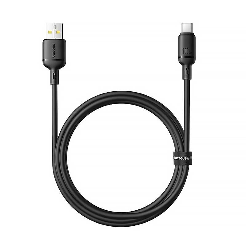 Кабель USB Type-C BASEUS Silky Series Fast Charging 100W 1 м Black (P10377703113-00) - фото 2 Кабель USB Type-C BASEUS Silky Series Fast Charging 100W 1 м Black (P10377703113-00) - фото 2