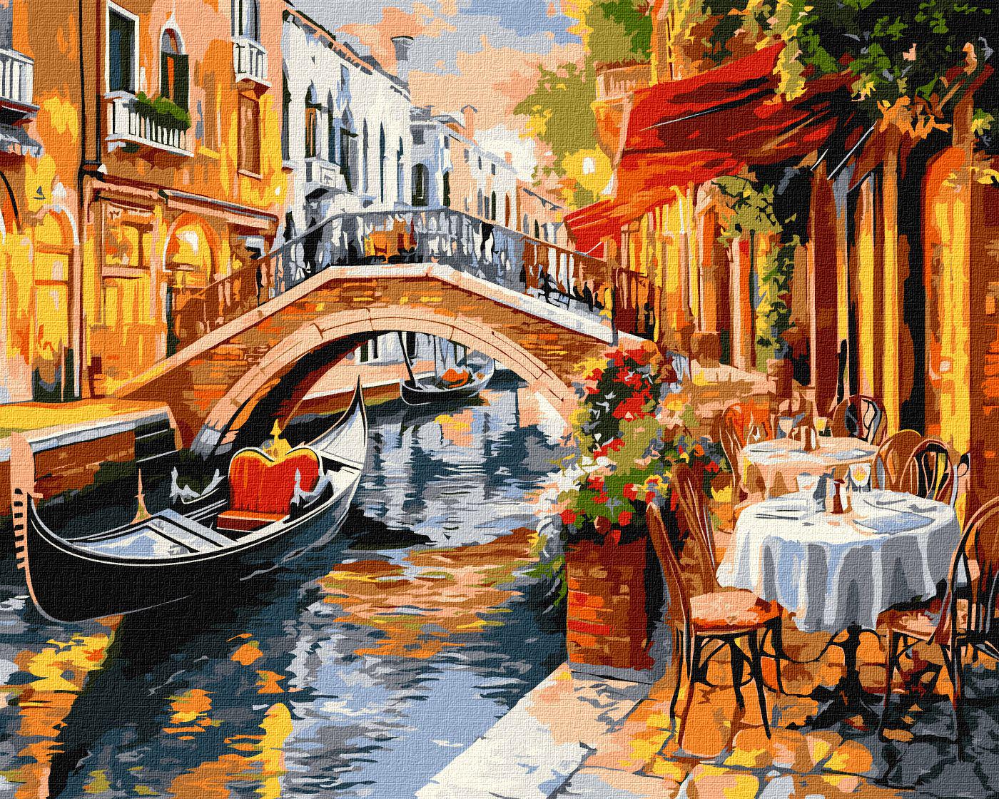 Набір для розпису по номерах Ideyka Венеційські вулиці 40x50 см (MTT-194034)