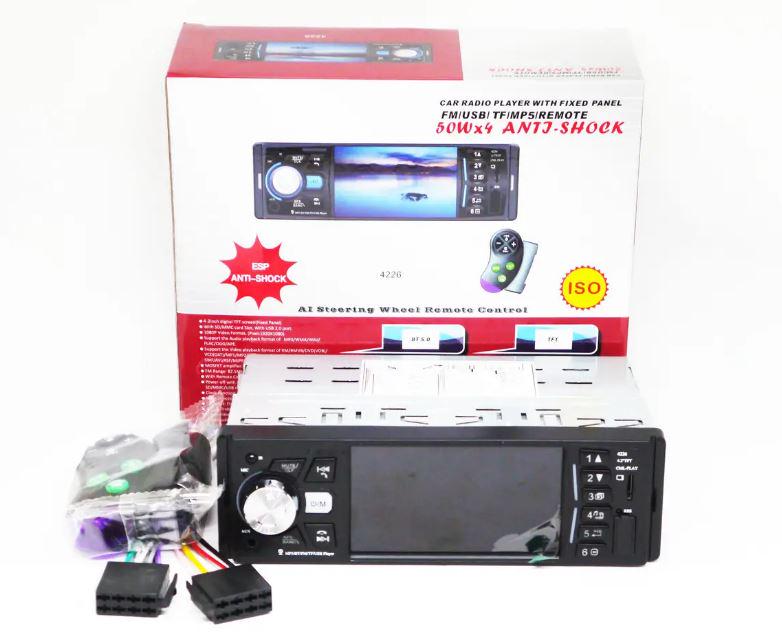 Автомагнитола 1DIN 4226 ISO 4,1'' DIVX/MP3/USB/SD/Bluetooth (17506) - фото 2