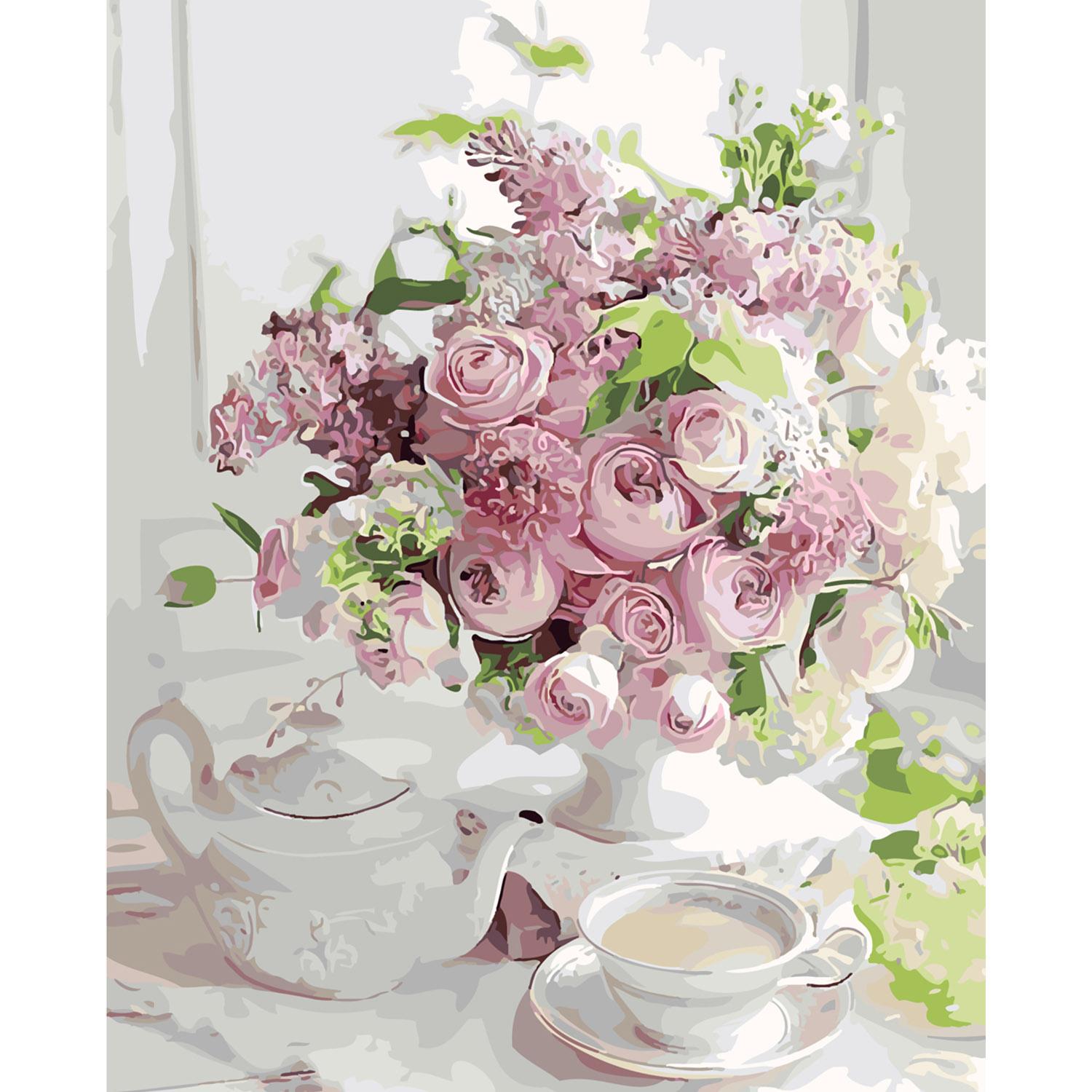 Картина по номерам Strateg Утренний букет 40х50 см (SY6140)