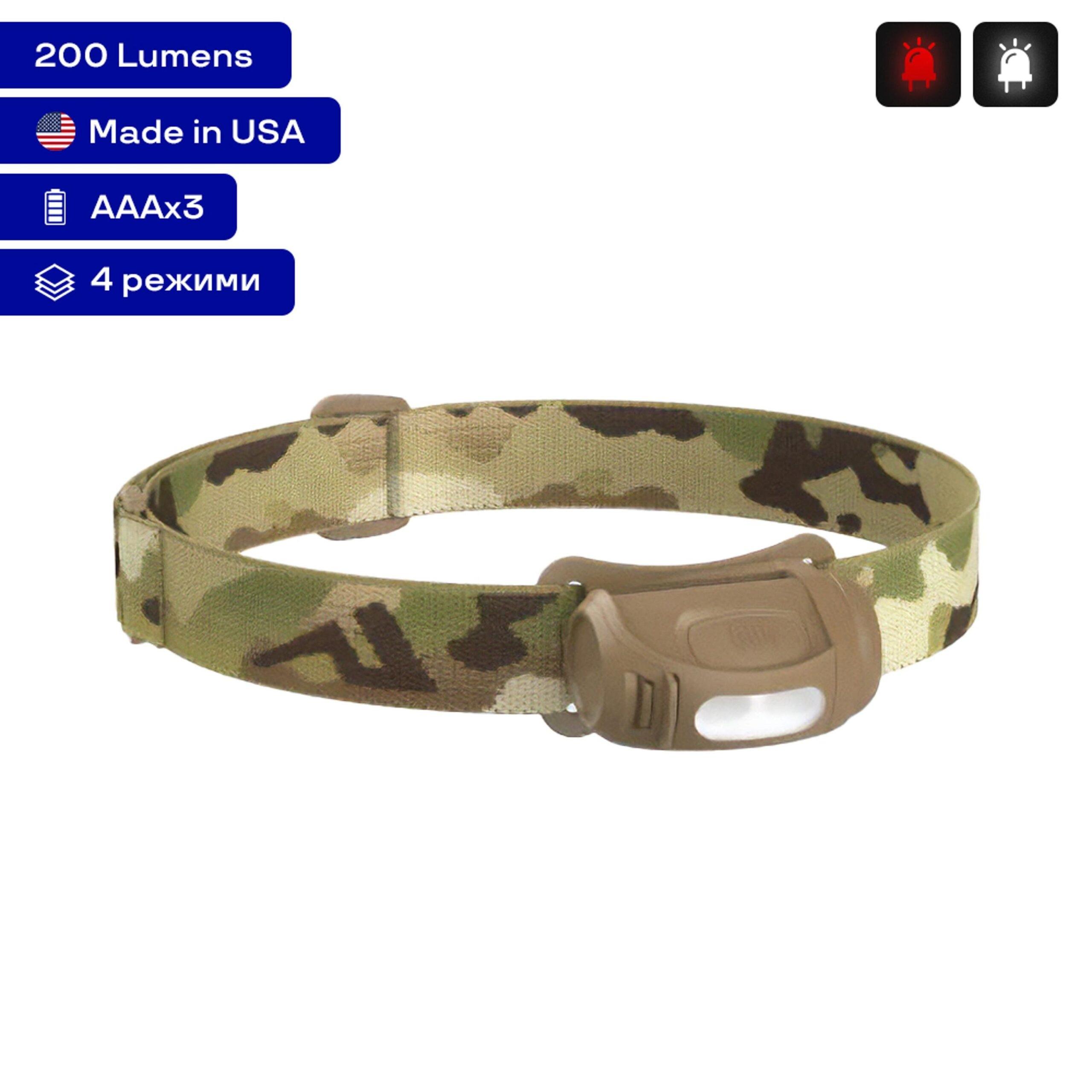 Фонарь налобный Princeton Tec Fred 200Lm Multicam - фото 3 Фонарь налобный Princeton Tec Fred 200Lm Multicam - фото 3