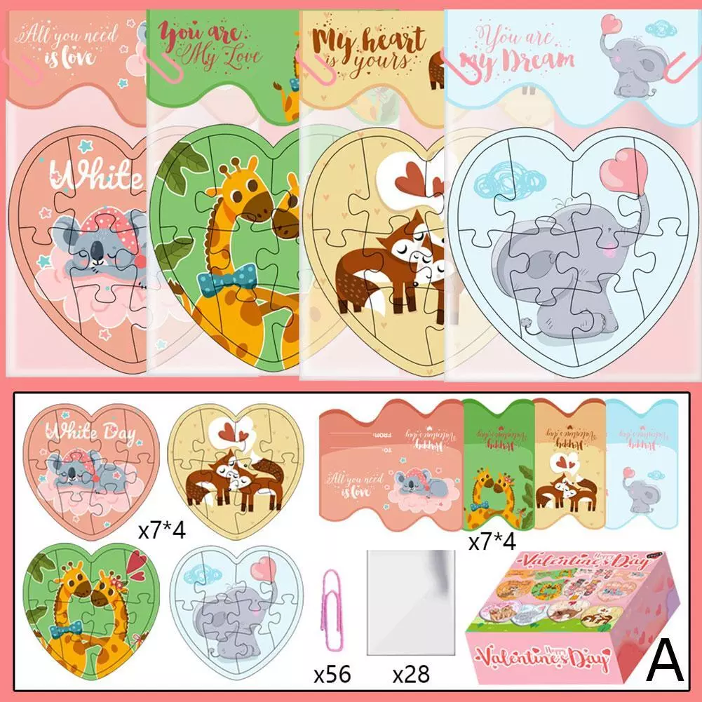 Пазлы детские развивающие Kids Animal Puzzles Мультяшные животные (Puzzles-4)