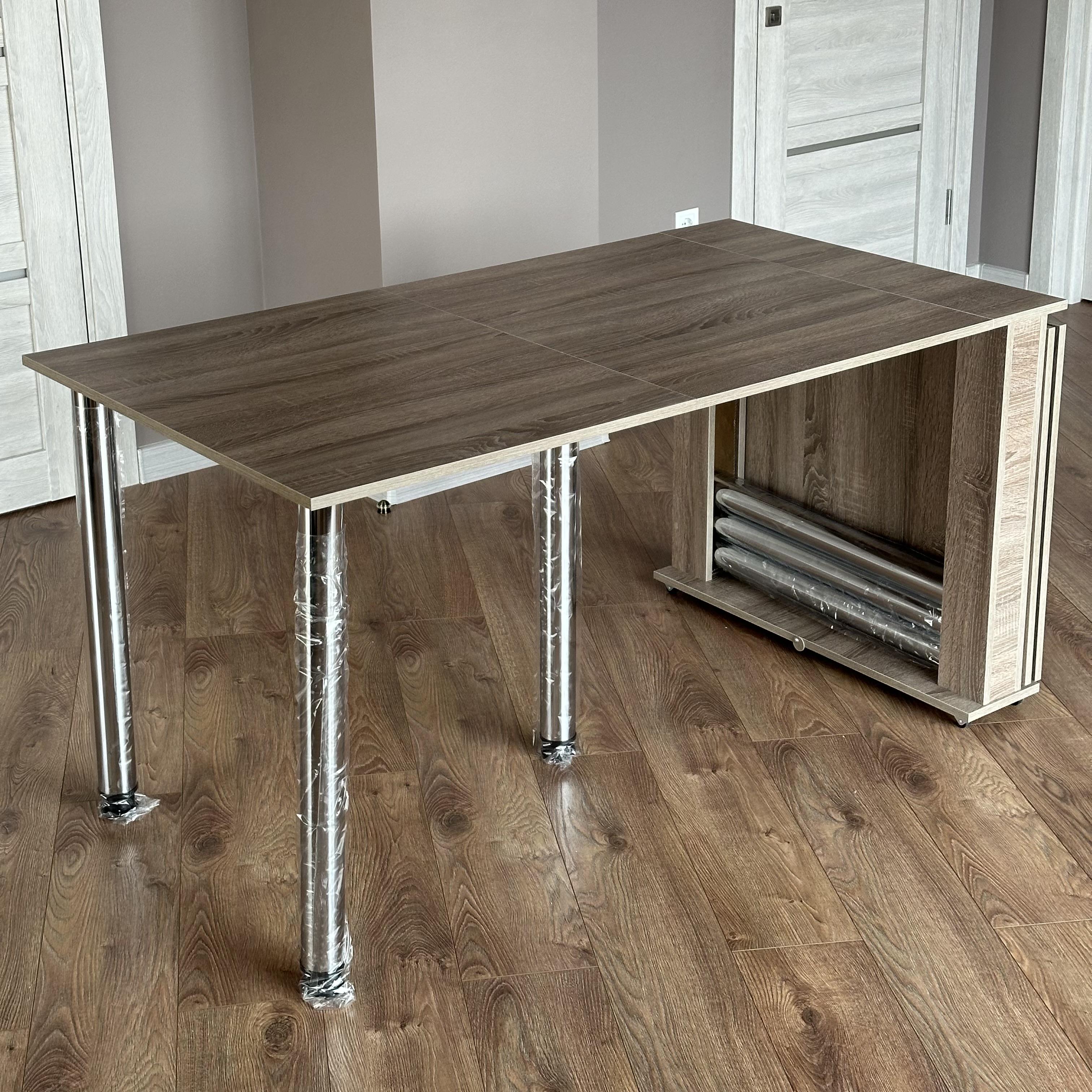 Стол раскладной ДСП 2,8м Сонома трюфель