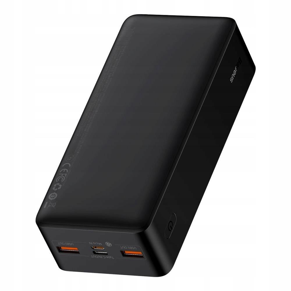 УМБ Повербанк Baseus 20 W 30000mAh Bipow Digital Display Power Bank 2USB/1Type-C PD/QC 3 A Black (PPDML-N01) - фото 4 УМБ Повербанк Baseus 20 W 30000mAh Bipow Digital Display Power Bank 2USB/1Type-C PD/QC 3 A Black (PPDML-N01) - фото 4