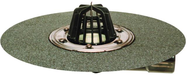 Трап HL80.3H для плоской крыши поворотный с листвоуловителем и битумной мембраной DN50/75 мм (14368517)