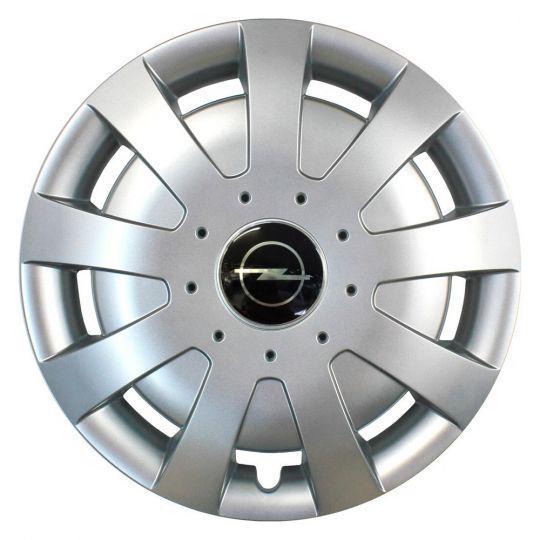 Ковпаки автомобільні SKS 309 R15 з логотипом Opel 4 шт. Сріблястий