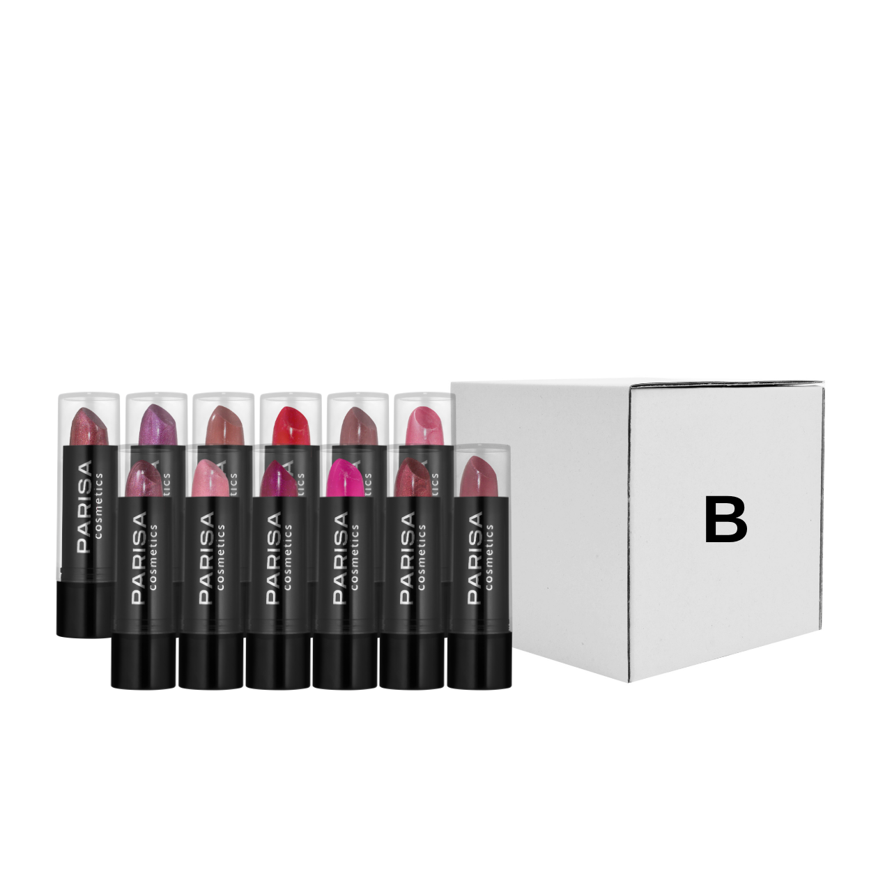 Помади для губ Parisa Cosmetics L06 12 шт. Рожево-коричневий (13350619)