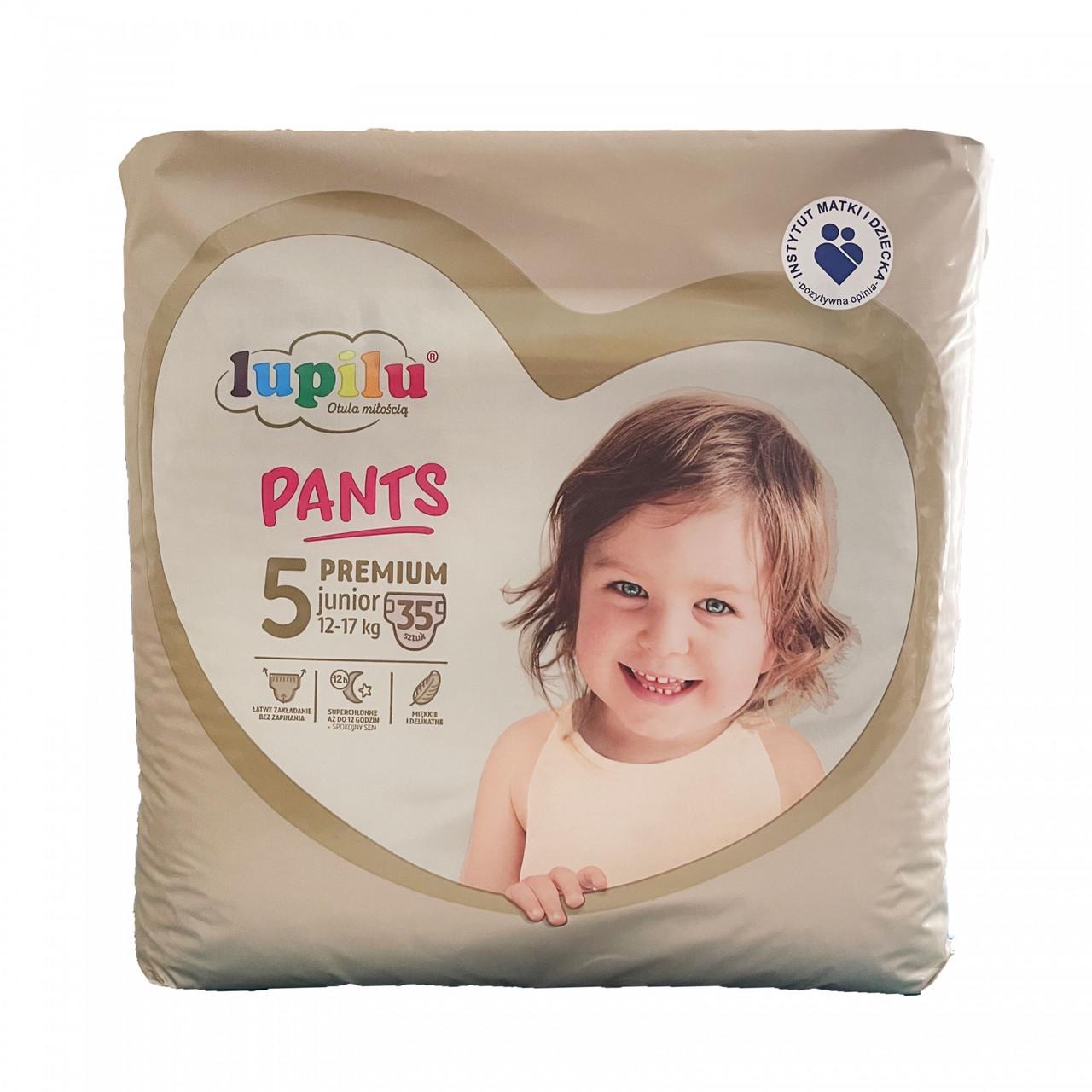 Підгузки-трусики дитячі Lupilu Pantsy Premium Jumbo Bag 5 Junior 12-17 кг 35 шт. (1962021690)