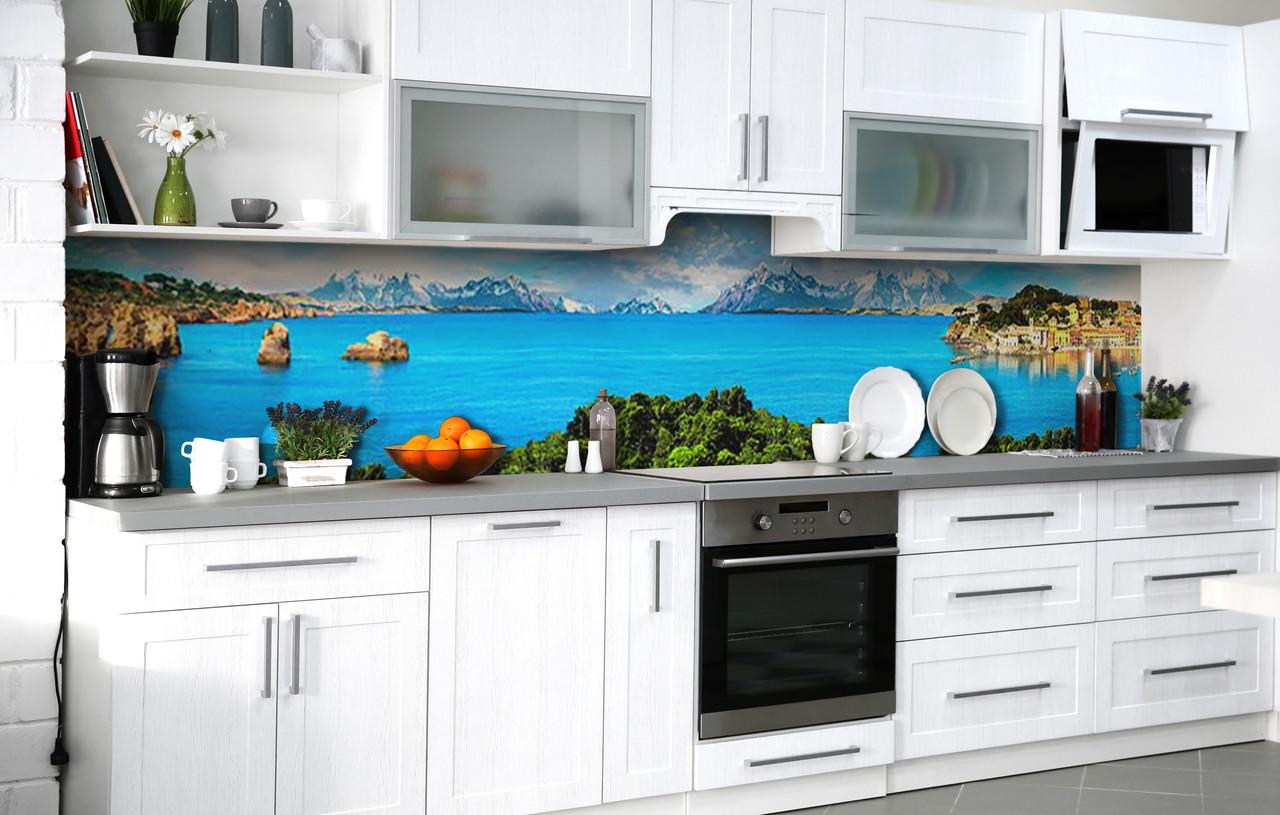 Кухонный фартук Безумная радость виниловый самоклеющийся 65х250 см